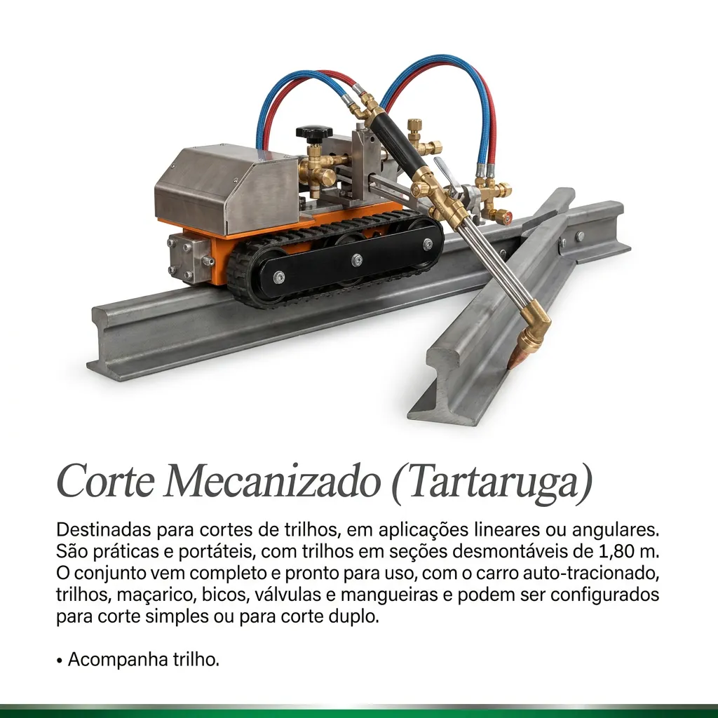 Aluguel e locação de corte plasma RJ | Corte Mecanizado (Tartaruga)
